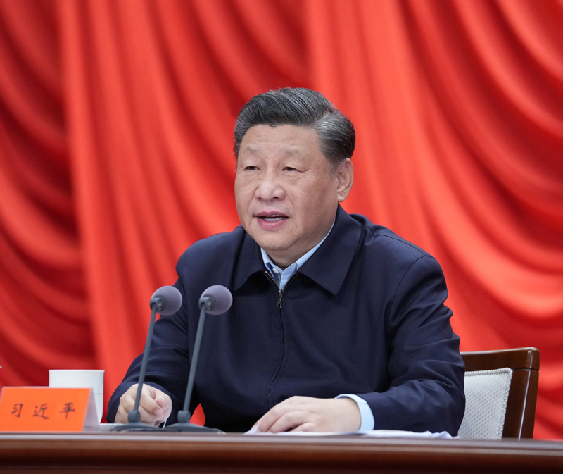 3月1日,2022年春季学期中央党校(国家行政公司)中青年干部培训班在中央党校开班。中共中央总书记、国家主席、中央军委主席习近平在开班式上发表重要讲话。新华社记者 申宏 摄