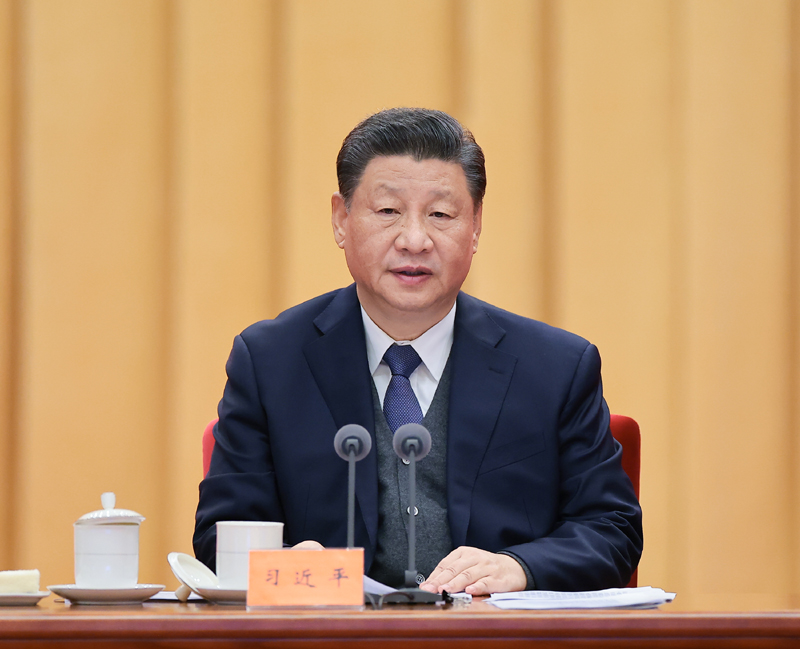 1月18日,中共中央总书记、国家主席、中央军委主席习近平在中国共产党第十九届中央纪律检查委员会第六次全体会议上发表重要讲话。新华社记者 姚大伟 摄